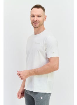 Champion Men Sportswear Fit Short Sleeve Outdoor T Shirt, Off White  - Image 2