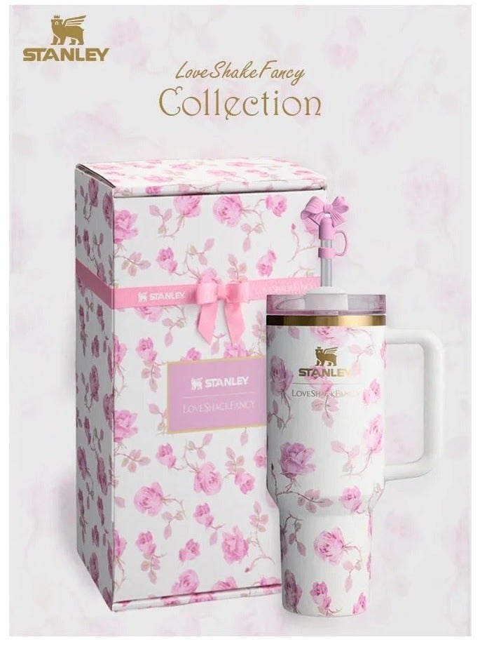 Stanley Quencher H2.0 FlowState Stainless Steel Vacuum Insulated Tumbler with Lid and Straw for Water, lced Tea or Coffee, Smoothie and More, 40 oz - Image 1