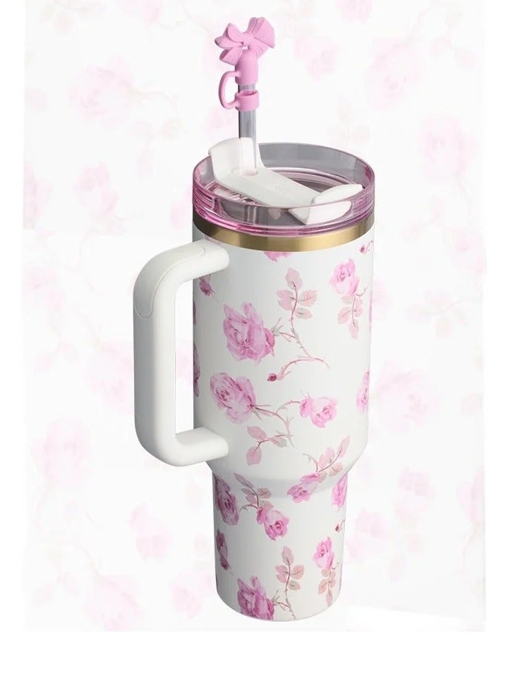 Stanley Quencher H2.0 FlowState Stainless Steel Vacuum Insulated Tumbler with Lid and Straw for Water, lced Tea or Coffee, Smoothie and More, 40 oz - Image 2