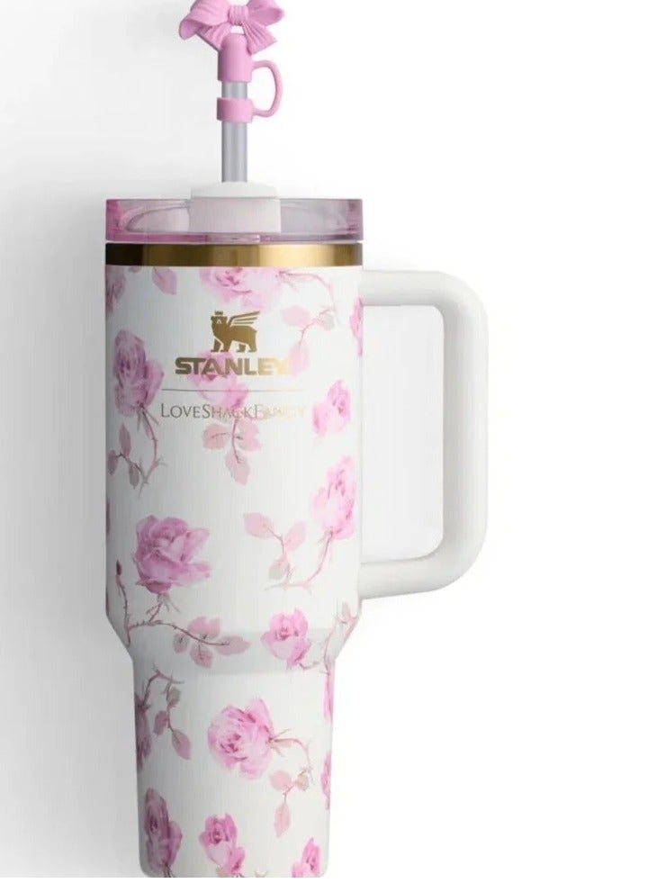 Stanley Quencher H2.0 FlowState Stainless Steel Vacuum Insulated Tumbler with Lid and Straw for Water, lced Tea or Coffee, Smoothie and More, 40 oz - Image 4