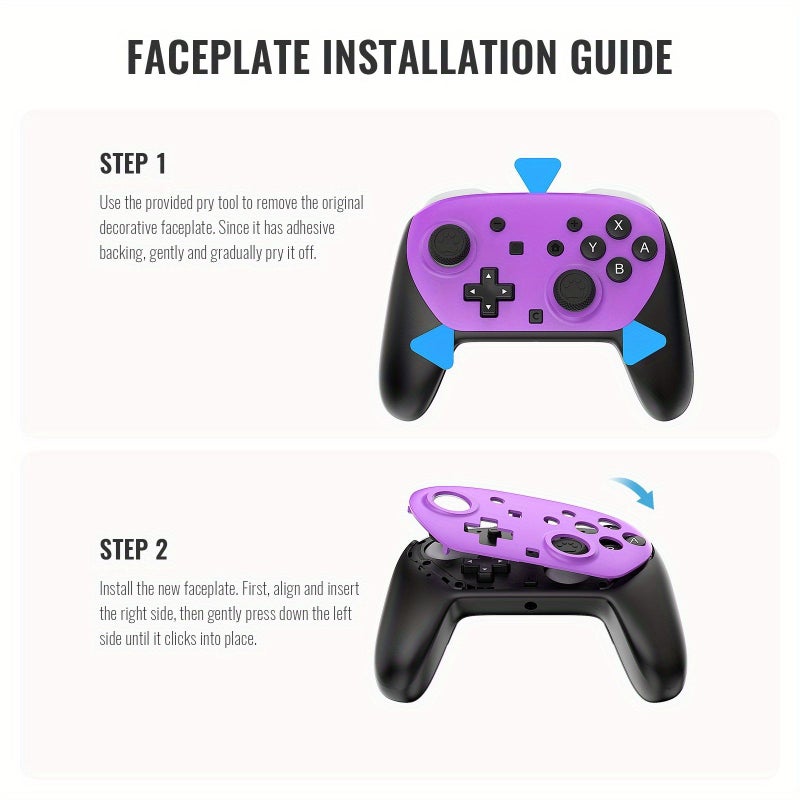 أغطية اللوحة البديلة وكزات عصا التحكم لوحدة تحكم لعبة Switch 2 Pro البرتقالية - اللوحة الأمامية القابلة للتبديل لـ NS2 وأطراف عصا التحكم - Image 4