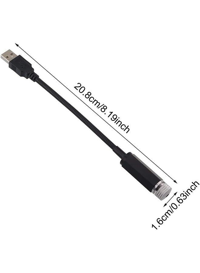 Car Roof Star Night Lights Mini Led Projection Lamp,2 Pcs Mini Led Projection Lamp Star Night Wedding Car, USB Car Roof Star Projector Night Light, Led Projection Lamp,Ceiling, Bedroom, Party Romantic - Image 2