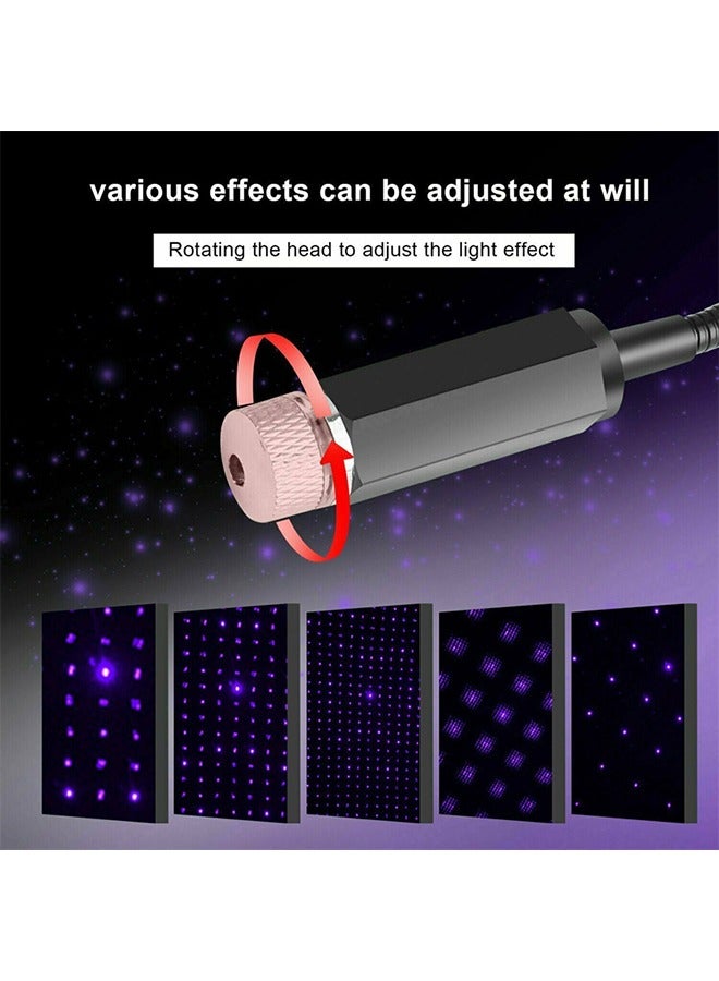 Car Roof Star Night Lights Mini Led Projection Lamp,2 Pcs Mini Led Projection Lamp Star Night Wedding Car, USB Car Roof Star Projector Night Light, Led Projection Lamp,Ceiling, Bedroom, Party Romantic - Image 4