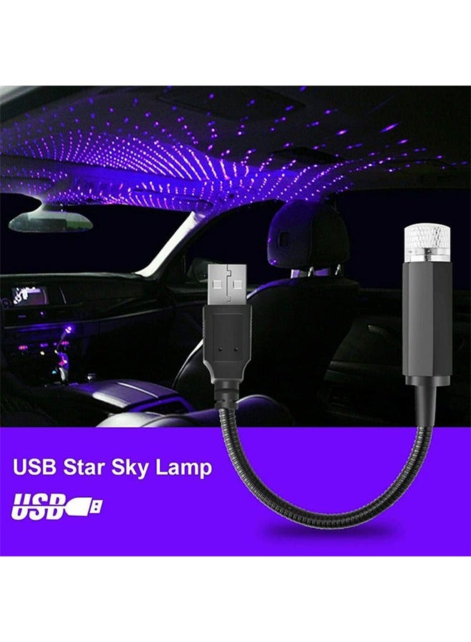 Car Roof Star Night Lights Mini Led Projection Lamp,2 Pcs Mini Led Projection Lamp Star Night Wedding Car, USB Car Roof Star Projector Night Light, Led Projection Lamp,Ceiling, Bedroom, Party Romantic - Image 5