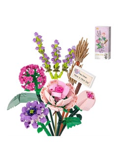 Generic Flower Bouquet Building Blocks, Flower Bouquet Building Kit, Flower Building Blocks, Artificial Flowers Building Toys Creative Project for Adults Botanical Collection Compatible with Lego 547  - Image 1