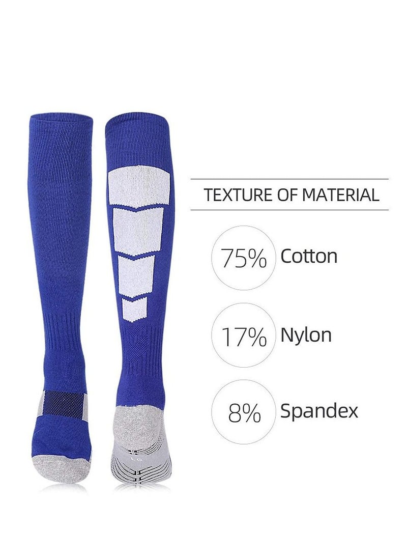 SYOSI Compression Socks, Soccer Socks, Sport Knee High Socks, 3 Pairs for Women and Men, Athletic, Travel, Running, Fitness, Flight Socks, Reduce Calf Pain Faster Recovery Thickening  - Image 4