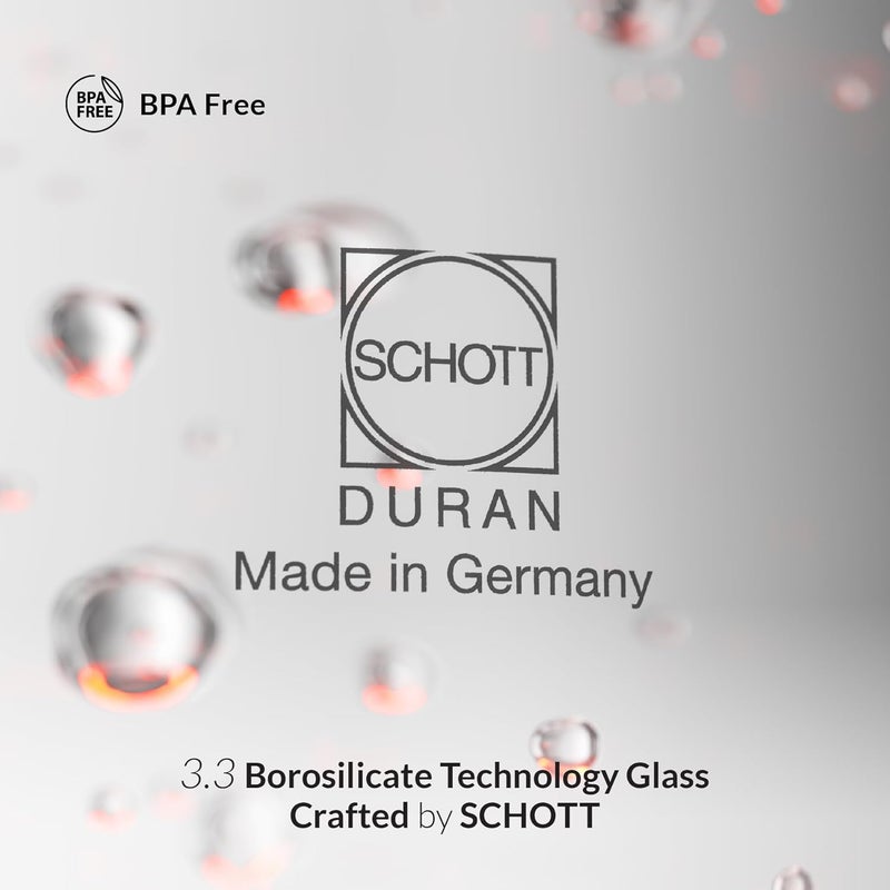 Feller Germany TS289 2-in-1 Tea Maker, 2L German Schott Glass Kettle + 1L Teapot, 2200W Strix Control, Keep Warm, BPA Free, Stainless Steel Filter (Stainless Steel) - 2Y Guarantee-KSA Version - Image 3