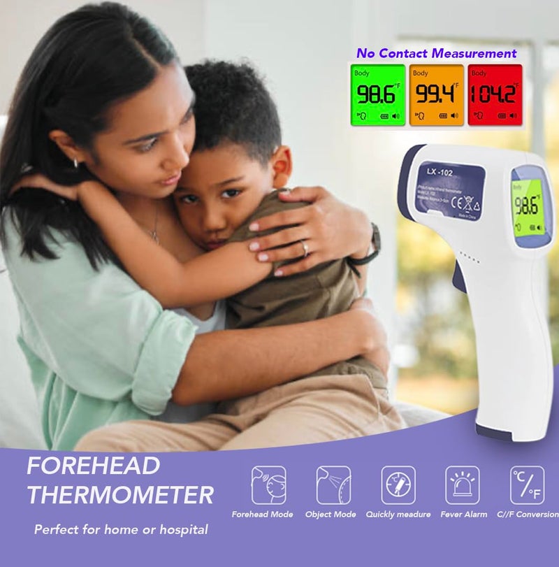 LUXUS Plastic LX-102 Non Contact Forehead Infrared Thermometer - Image 3