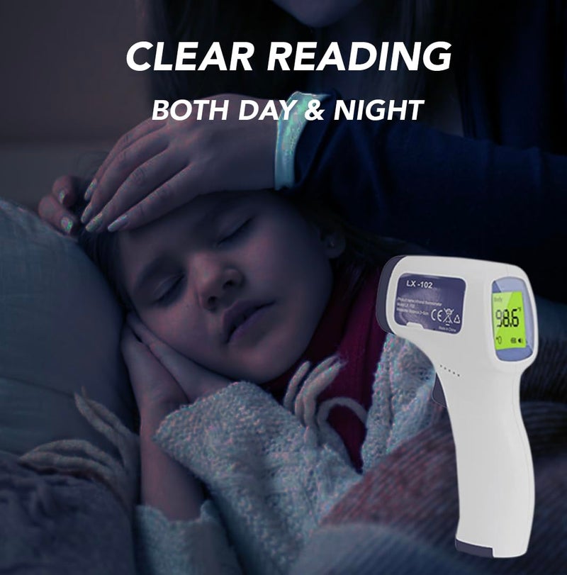 LUXUS Plastic LX-102 Non Contact Forehead Infrared Thermometer - Image 4