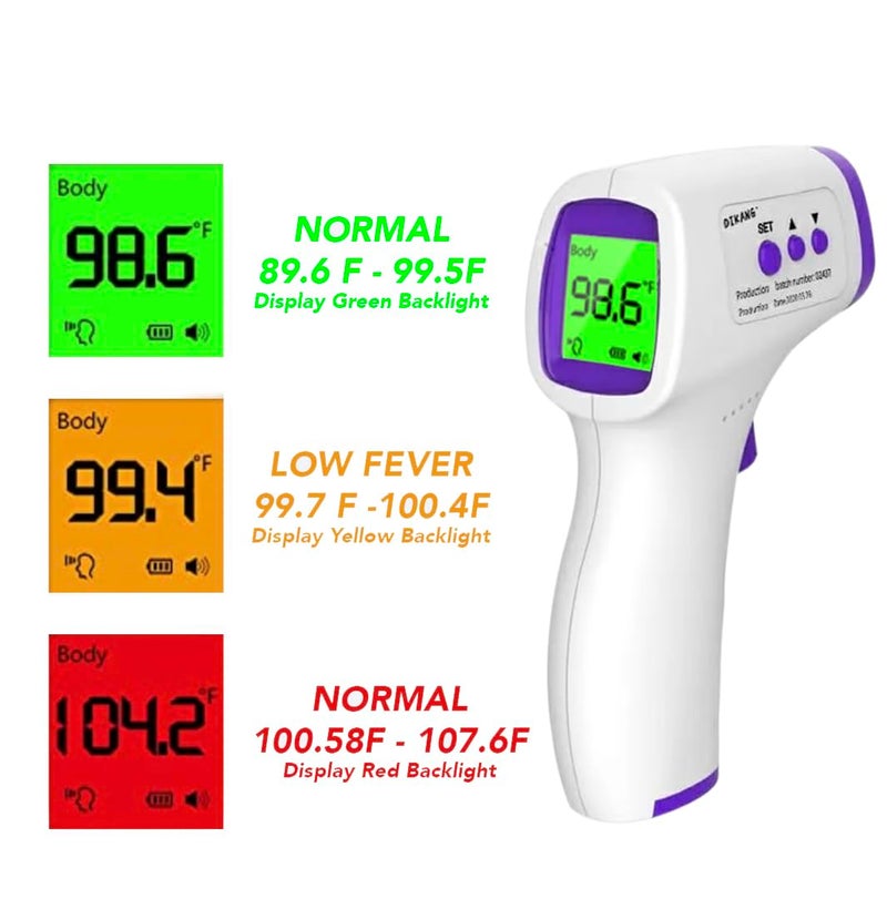 LUXUS Plastic LX-102 Non Contact Forehead Infrared Thermometer - Image 2