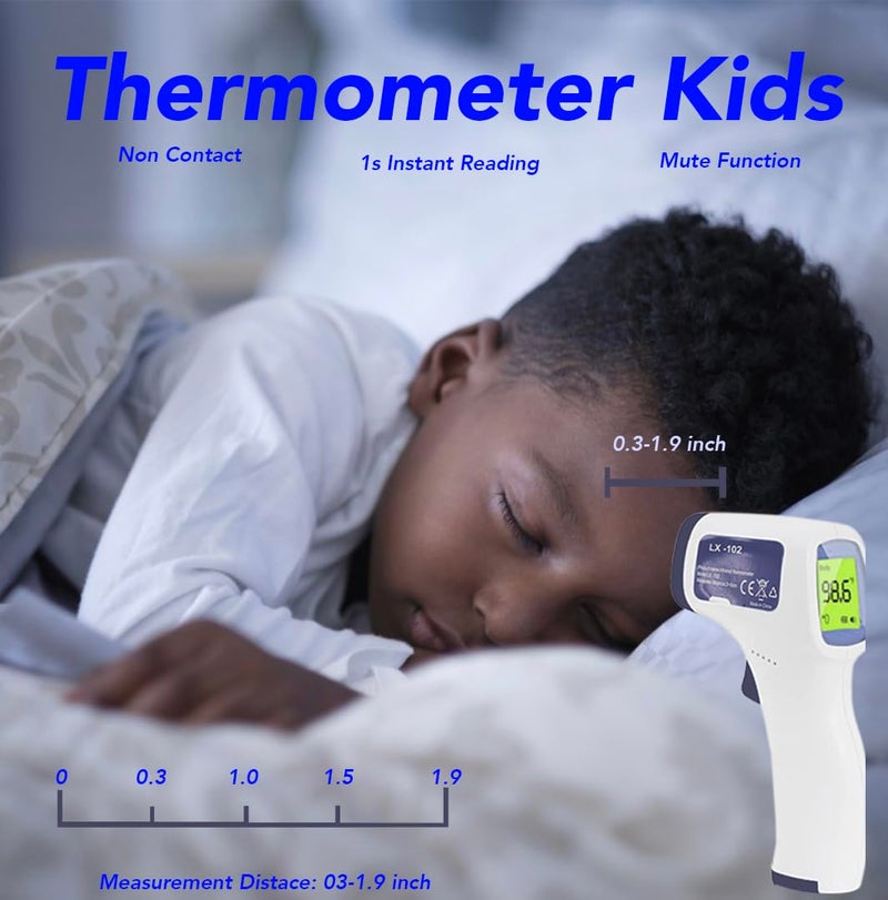 LUXUS Plastic LX-102 Non Contact Forehead Infrared Thermometer - Image 5