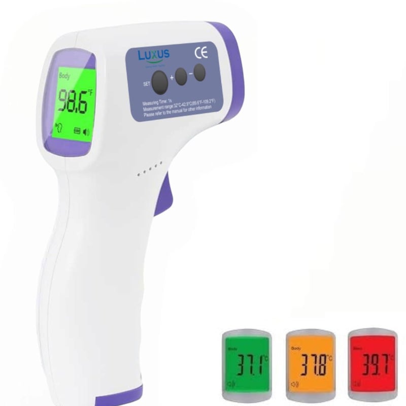LUXUS Plastic LX-102 Non Contact Forehead Infrared Thermometer - Image 1