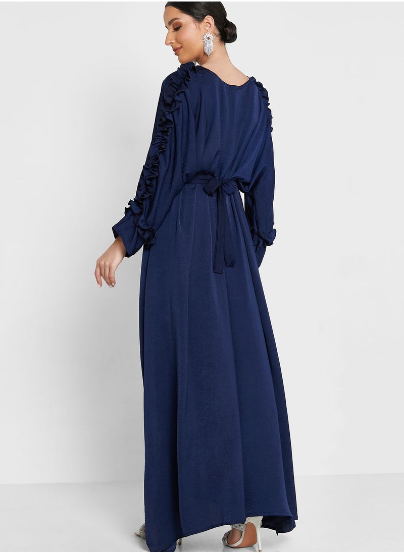 Khizana - Ruched Detail Kaftan - Image 1