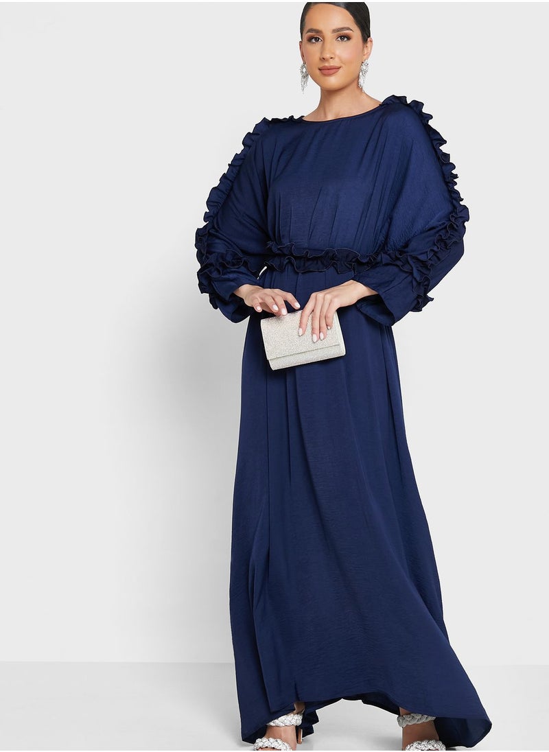 Khizana - Ruched Detail Kaftan - Image 1
