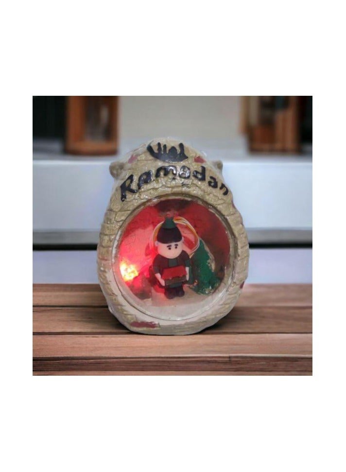 كوخ على شكل فانوس رمضان شخصية فنانيس - قد يختلف التصميم. - Image 1