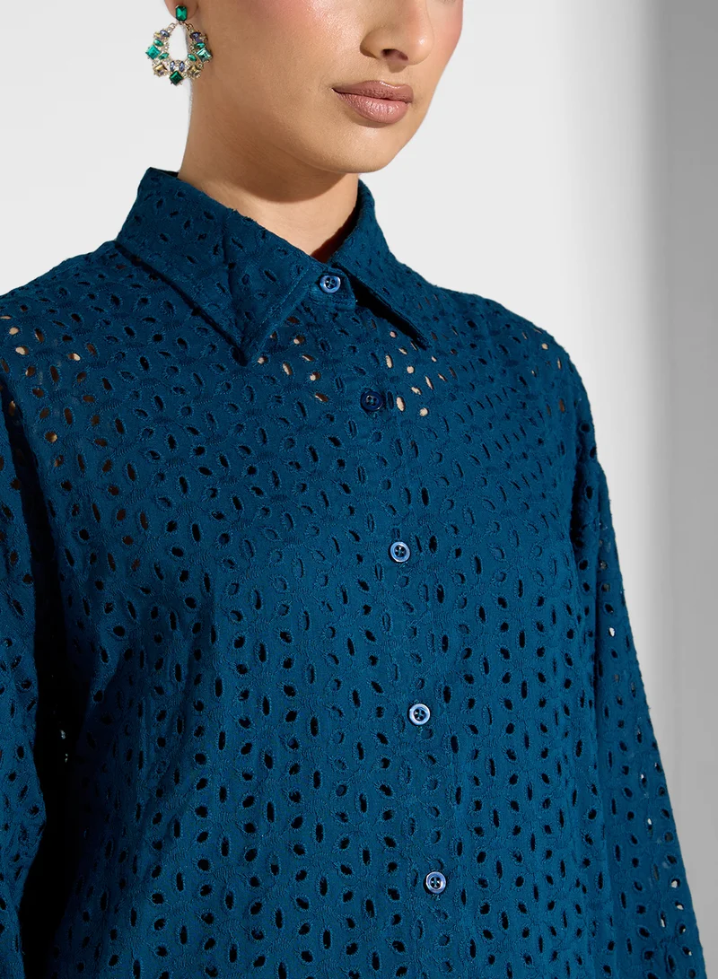 SINOIR WOVEN WOMEN SCHIFFLI TUNIC