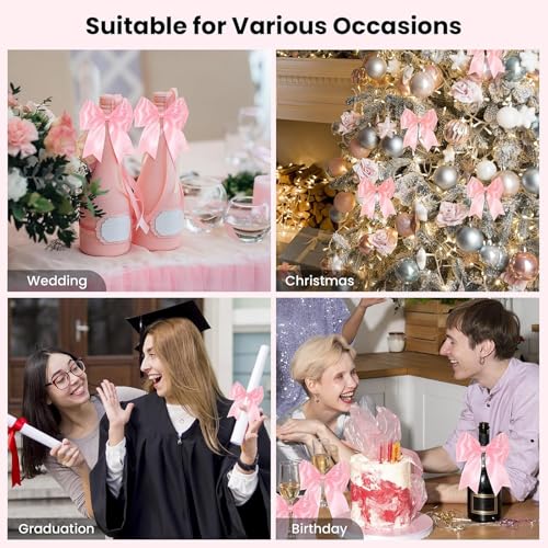 Zytiqt Ribbon Roll for Gift Wrapping, Satin Ribbon Roll for Decoration, Craft and Party Decorations, 22 Meters Long, 2 Centimeters Wide - Image 5