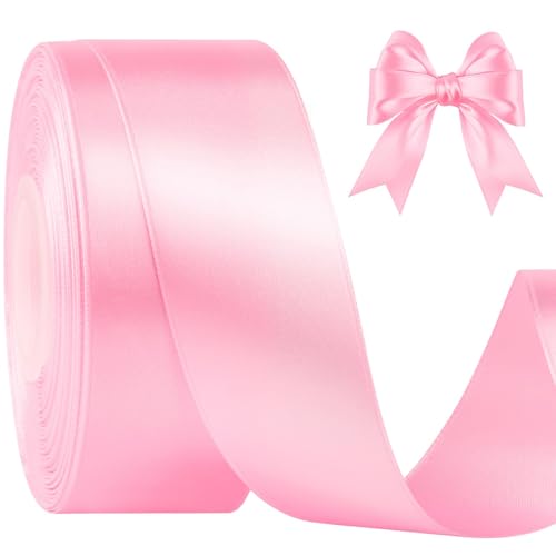Zytiqt Ribbon Roll for Gift Wrapping, Satin Ribbon Roll for Decoration, Craft and Party Decorations, 22 Meters Long, 2 Centimeters Wide - Image 1