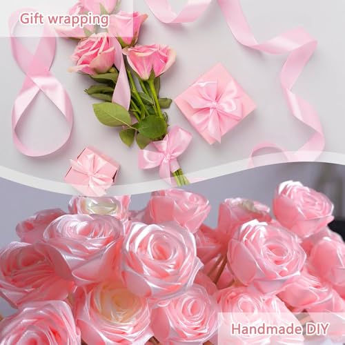 Zytiqt Ribbon Roll for Gift Wrapping, Satin Ribbon Roll for Decoration, Craft and Party Decorations, 22 Meters Long, 2 Centimeters Wide - Image 4