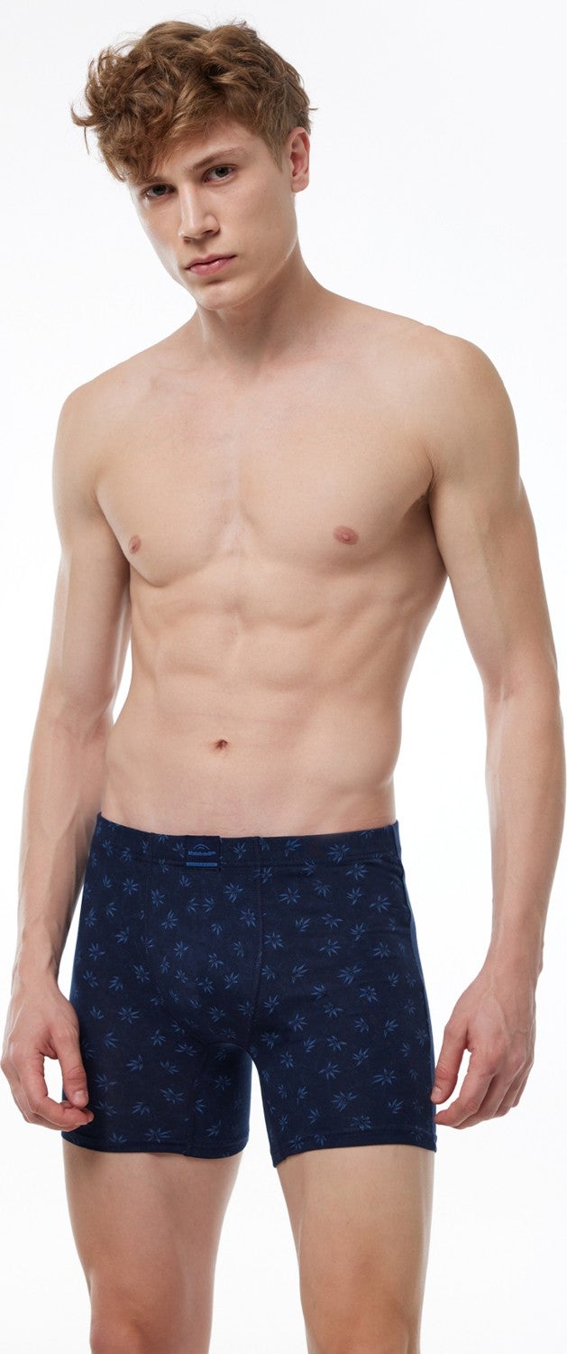 Malabadi Men's Patterned 6 Pack Modal Long Boxer 6 Pieces 6M250  - Image 3