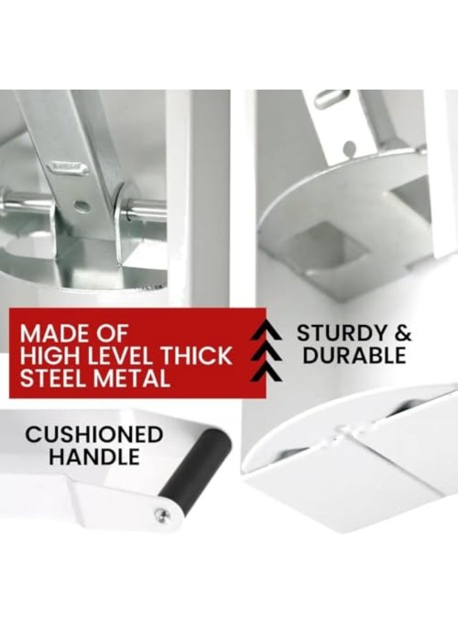 Azonee White Can Crushers for Recycling – Heavy Duty Wall Mounted Can Crusher for Aluminum, Plastic Bottles, Seltzer, Soda & Beer, Space-Saving Can Smasher for Efficient Waste Disposal - Image 5