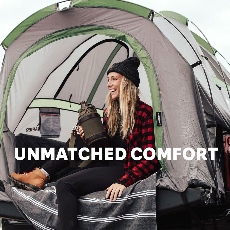 Napier Backroadz Truck Tent | Pickup Truck Bed Camping Tent | Rainfly for Water Protection | Sturdy and Spacious 2-Person Truck Tent | Easy 10-Minute Setup | Gray/Green - Image 3