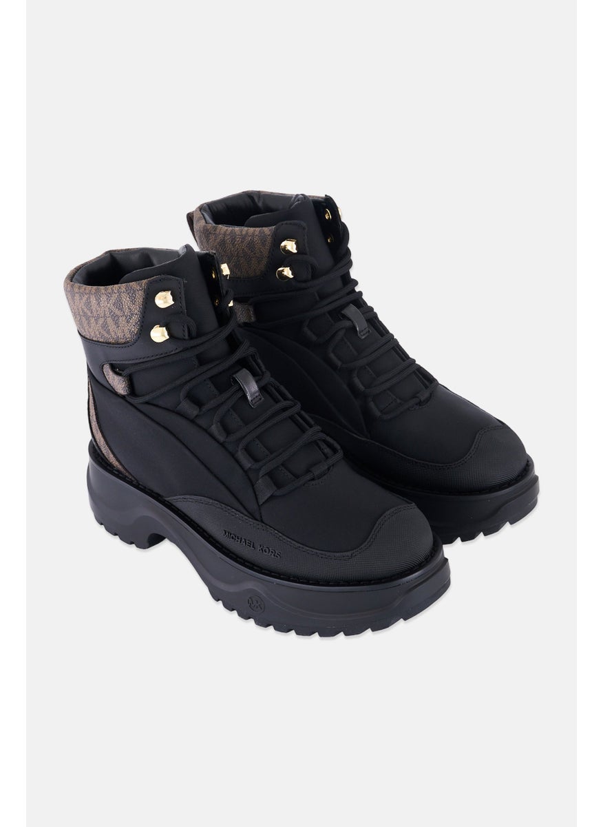Michael Kors - Women Medium Dupree Hiker Mid Calf Boots, Black/Brown - Image 1