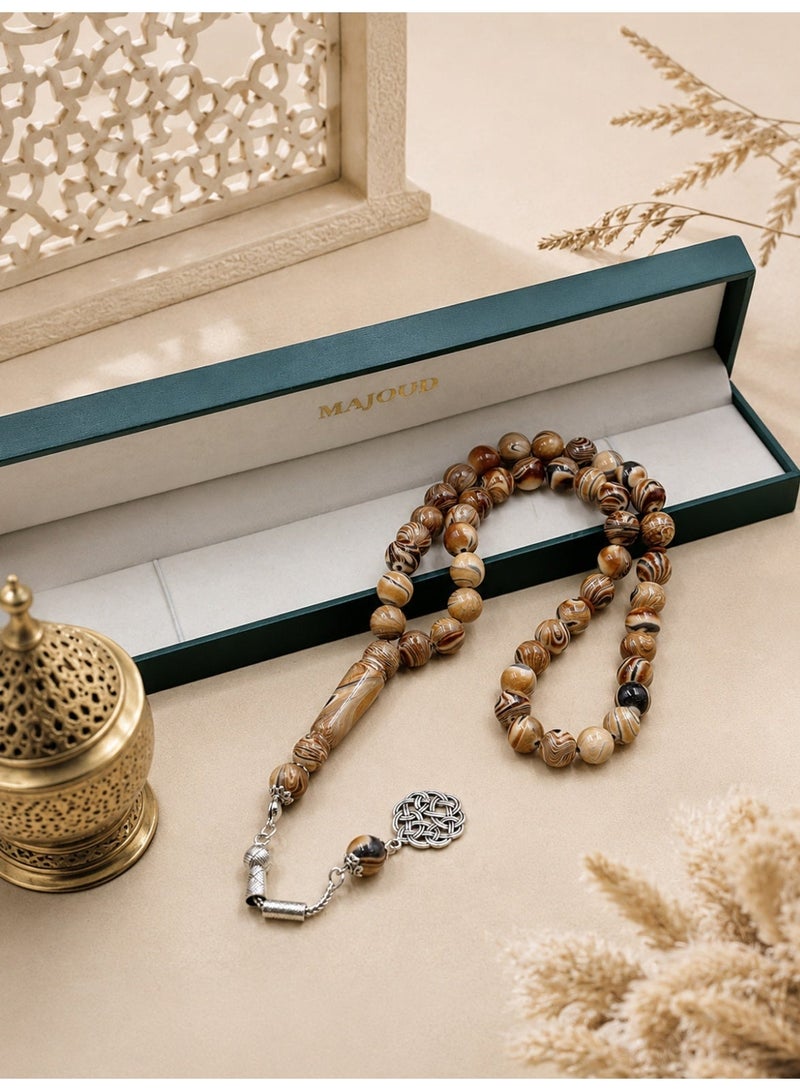 MAJOOD 45-Bead Resin Prayer Beads | Tasbih | 10mm | Ramadan Gift | For Men & Women - Image 2