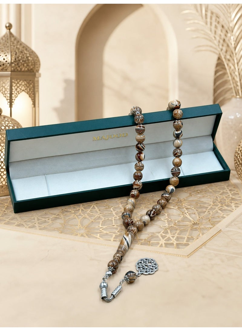MAJOOD 45-Bead Resin Prayer Beads | Tasbih | 10mm | Ramadan Gift | For Men & Women - Image 4