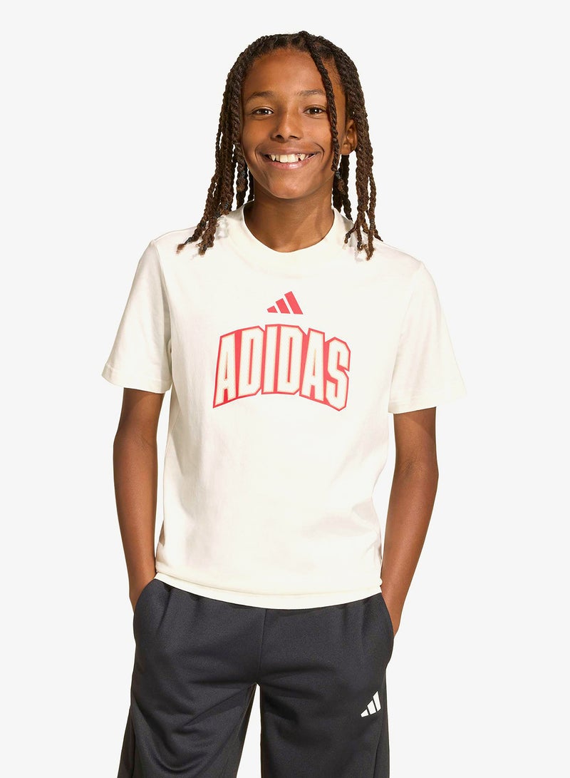Adidas Youth Stadium Lettering T-Shirt - Image 3