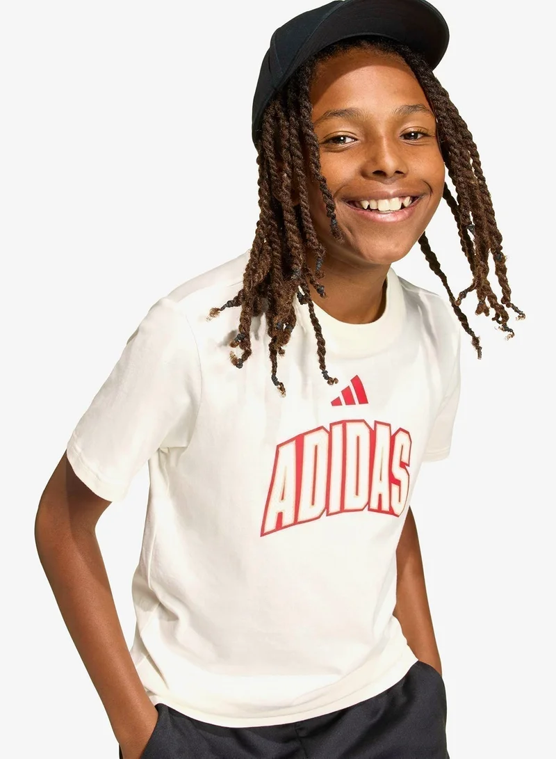 Adidas Youth Stadium Lettering T-Shirt