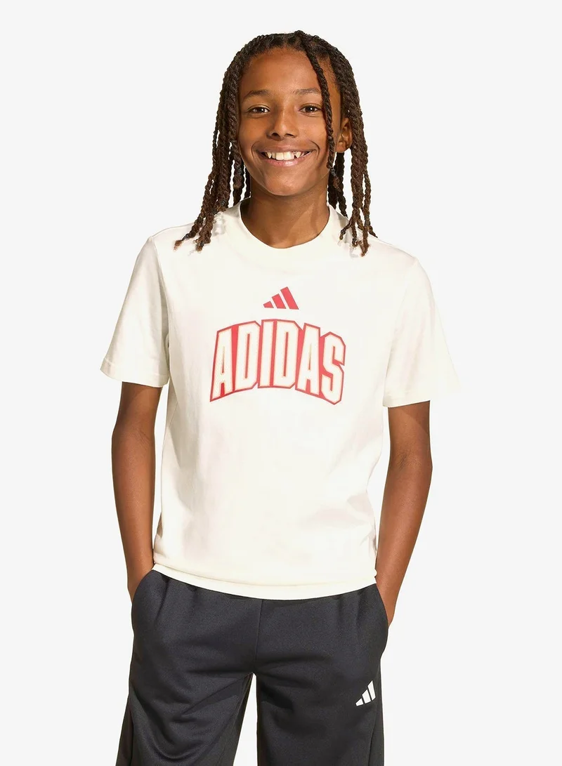 Adidas Youth Stadium Lettering T-Shirt