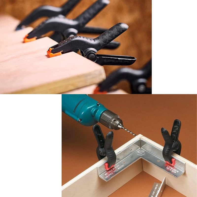 Malfah Enterprises Malfah Spring Clamp Plastic Toggle Clamps 4 Pack of 6 for Woodworking for Studio Photography Backdrop Clamping Woodworking - Image 4