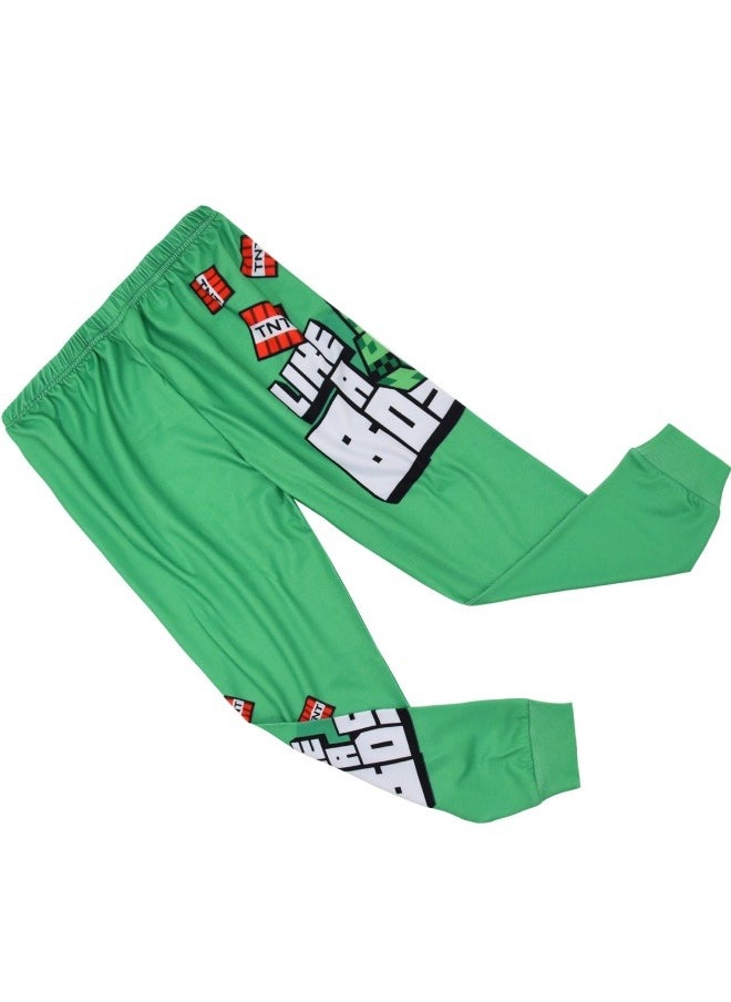 General - Minecraft Loungewear Set for Men & Women Long Sleeve Two Piece Pajama Pants Kids Size Gift for Minecraft Fans - Image 1