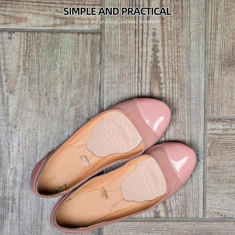 Forefoot Gel Pads 4 Pairs High Heels Half Insoles Metatarsal Support Cushions Anti-Slip Reusable Ball-of-Foot Pads for Women’s Shoes - Image 3