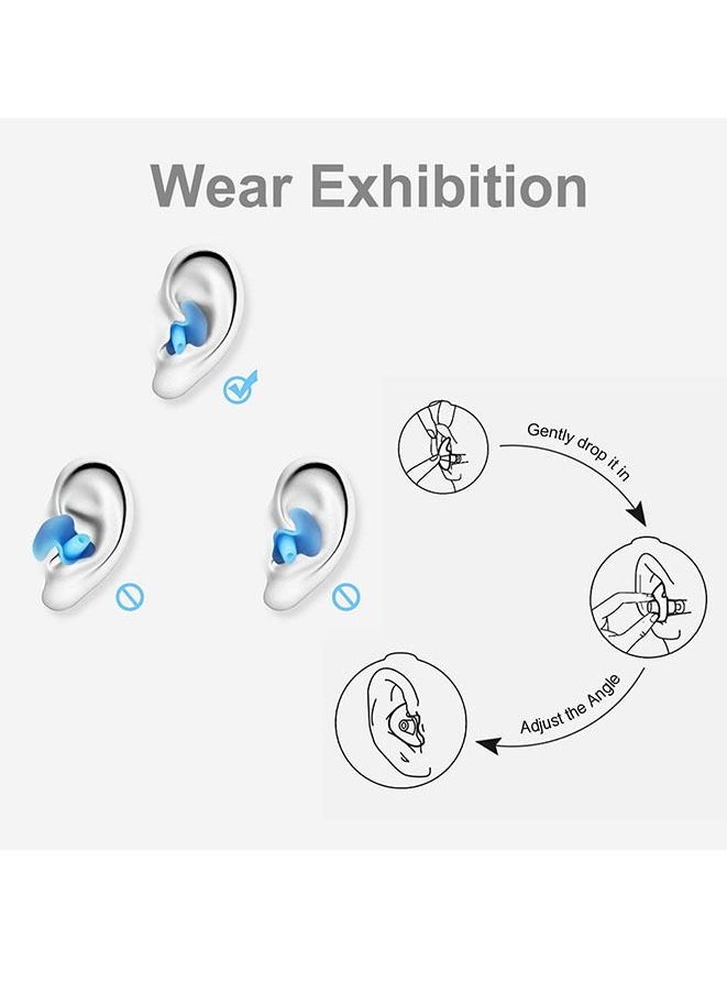 Muyixin Kids Swimming Ear Plugs, 3 Pairs Professional Waterproof Reusable Silicone Earplugs Swimming Earplugs for Swimming Surfing Snorkeling Showering for 5-14 Years Old Childrens  - Image 5