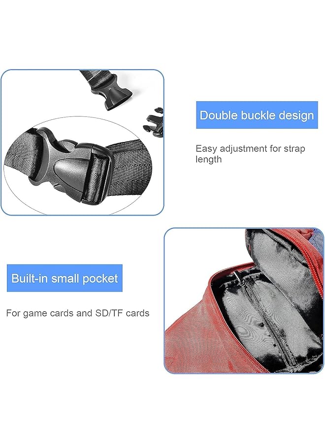 Super Mario Travel Bag Portable Small Sling Crossbody Shoulder Bag For Kids Boys Girls Lightweight One Strap Backpack For Nintendo Switch/Switch Oled Console Accessories For Hiking Walking Biking  - Image 4