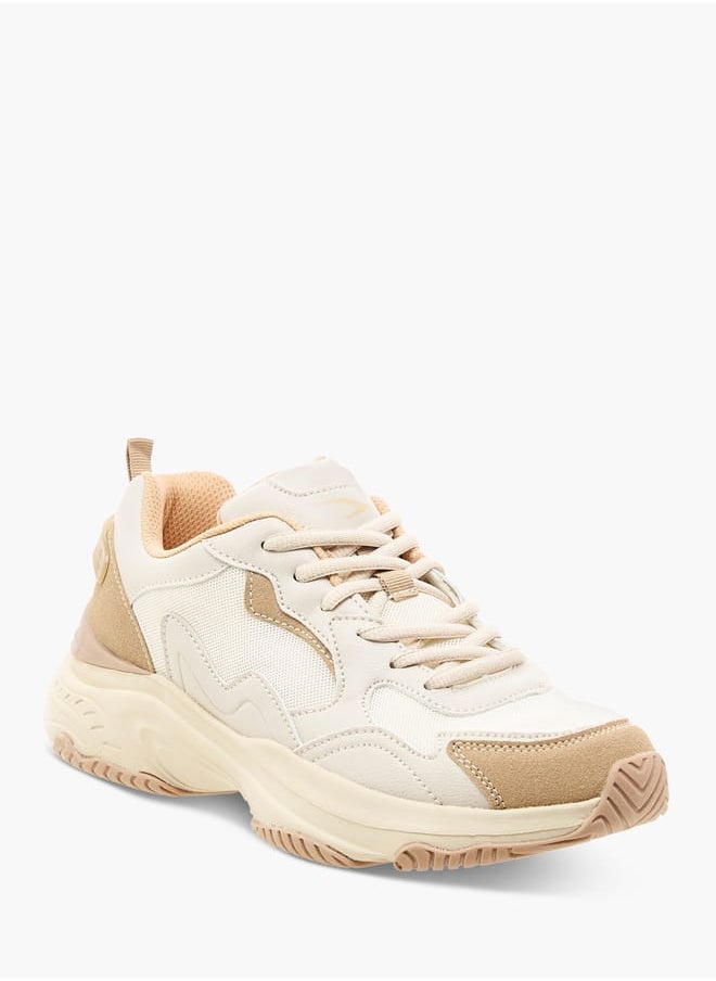 Dash Women Panelled Sports Shoes with Lace-Up Closure  - Image 2