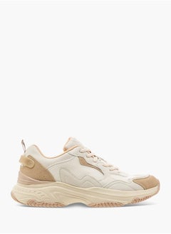 Dash Women Panelled Sports Shoes with Lace-Up Closure  - Image 1