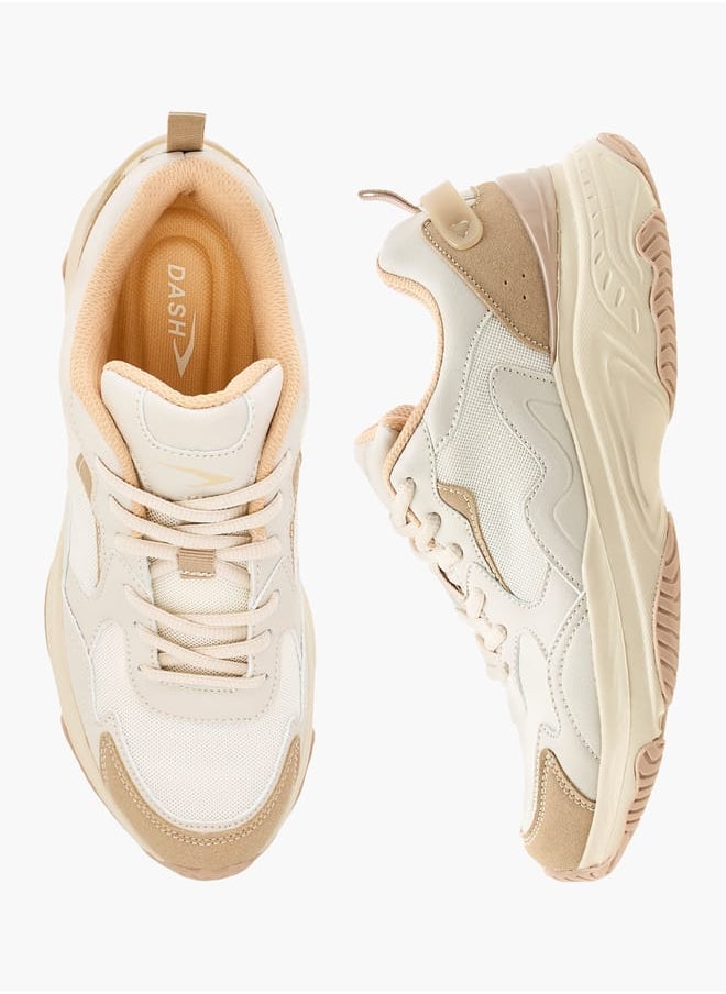 Dash Women Panelled Sports Shoes with Lace-Up Closure  - Image 3