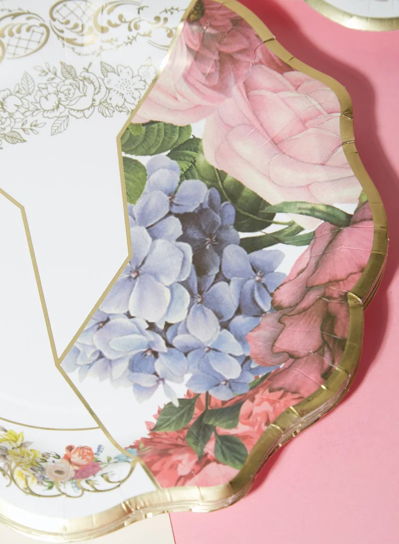 Talking Tables Truly Scrumptious Scalloped Medium Plate, 12Pk