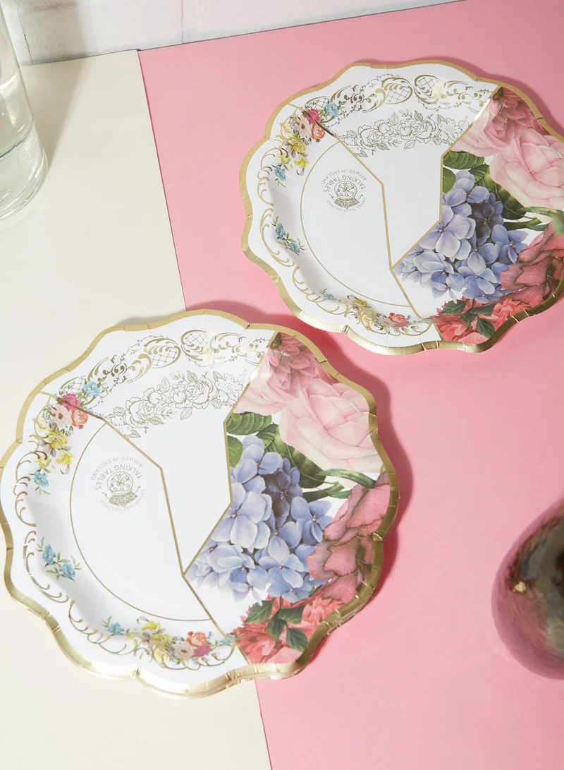 Talking Tables Truly Scrumptious Scalloped Medium Plate, 12Pk