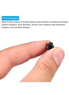 MECCANIXITY MECCANIXITY Silicone Snap in Locking Hole Plugs Rubber Panel Seal Cover Flush Type Panel Round for Kitchen Rubber Bulkheads Waterproof Sealing Plugs 3mm/0.12 Inch Diameter Black,Pack of 20  - Image 4
