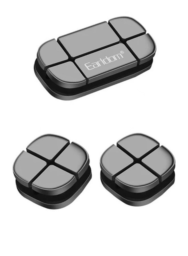 Earldom Desktop Cable Storage Management Silicone Charger Wire Organizer Holder Clip - Image 1