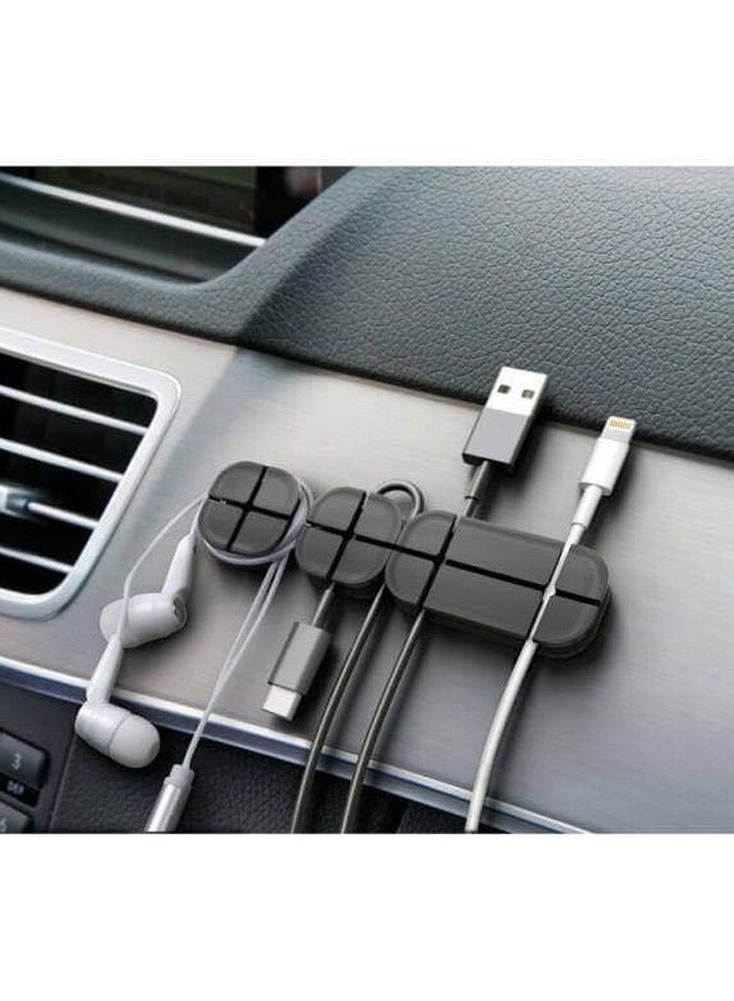 Earldom Desktop Cable Storage Management Silicone Charger Wire Organizer Holder Clip - Image 2