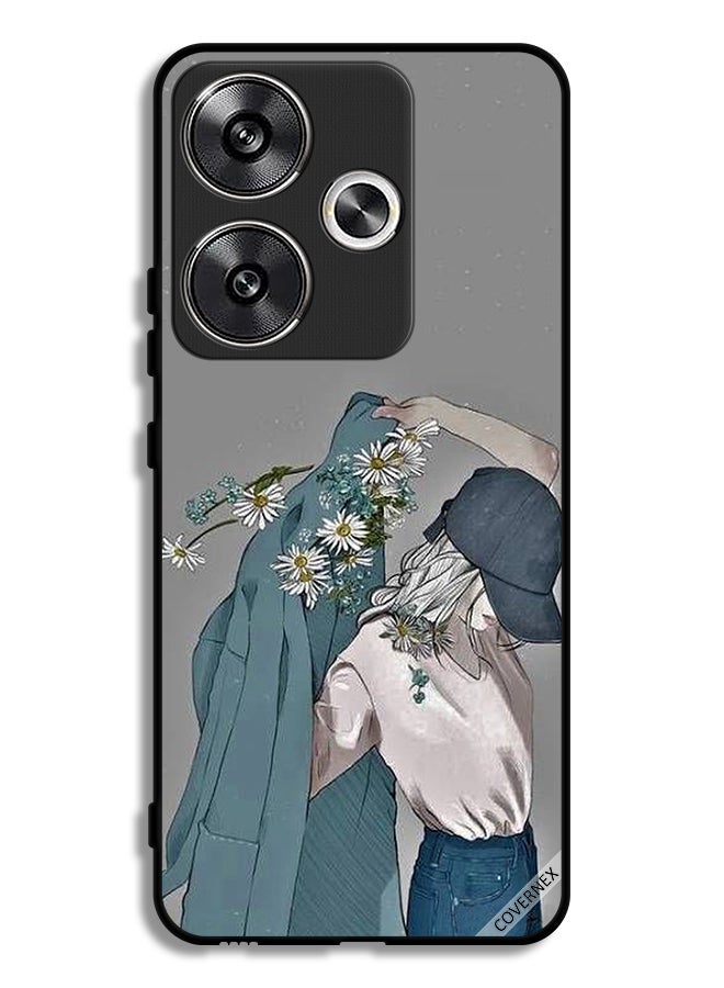 Covernex Xiaomi Poco F6 5G Protective Case Cover Cap Girl Wearing Coat Art  - Image 1