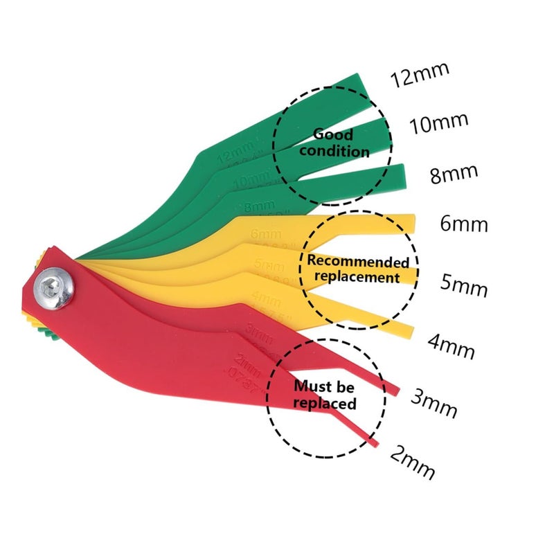 Brake Pad Thickness Gauge Feeler Tool 5mm to 15mm for Quick Car Safety Inspection - Image 3