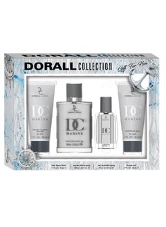 DORALL COLLECTION DC Marine 4Pcs Gift Set Eau de Toilette 100ml + Eau de Toilette 15ml + Shower Gel 50ml + After Shave 50ml For Men  - Image 1