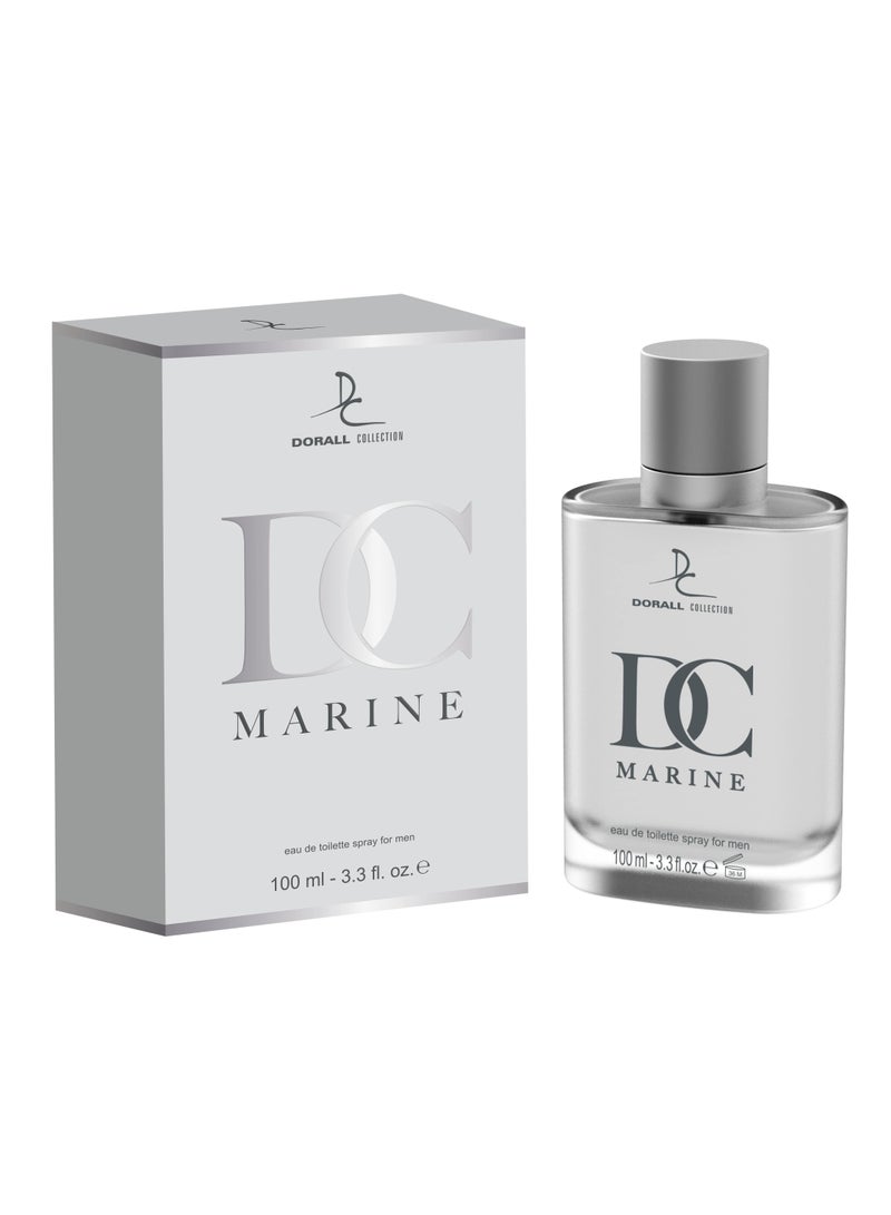 دورال كولكشن عطر دي سي مارين للرجال، مجموعة هدايا من 4 قطع، او دي تواليت 100 مل + او دي تواليت 15 مل + جل استحمام 50 مل + كريم ما بعد الحلاقة 50 مل - Image 2