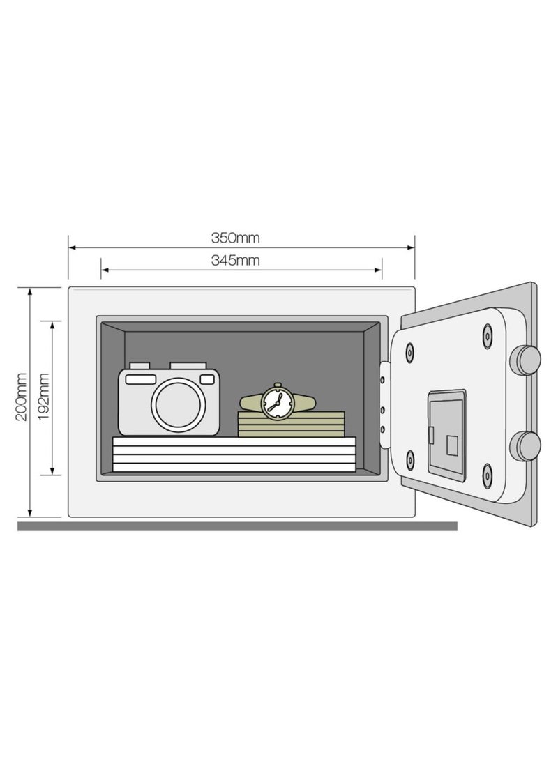 Yale Compact Digital Safe 200—350—200mm  Electronic Keypad, 9L Capacity Model YSB/200/EB1  - Image 3